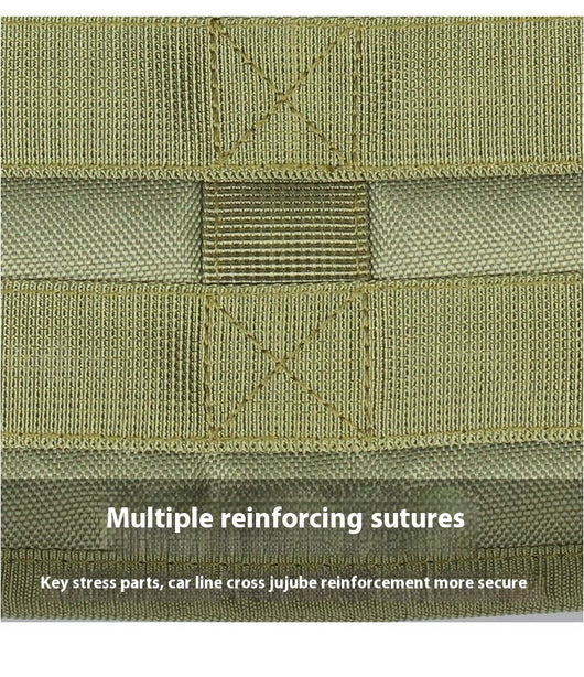 Light grey tactical dog harness made of Oxford cloth with mesh padding, adjustable straps, a top handle, and D-ring. - Image 9