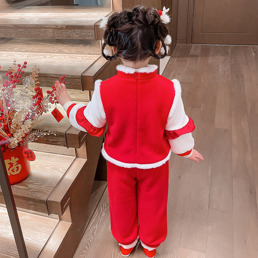 Conjunto de Abrigo Infantil Panda Acolchado con Forro Polar - Image 3