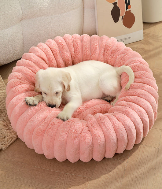 Cama Térmica Redonda de Felpa para Gatos y Perros - Nido Acogedor Invierno - Image 36