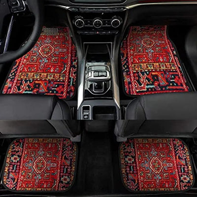 Tapete Bohemio Vintage para Auto - Alfombra Estilo Étnico - Image 20