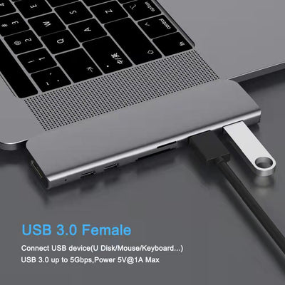 Adaptador USB-C 7 en 1 con HDMI 4K para Laptop - Image 13