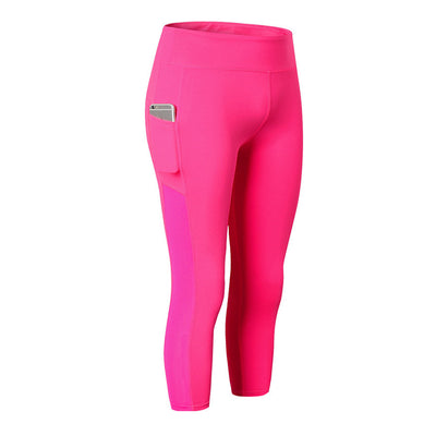 Pantalones Yoga Ajustados con Bolsillos Laterales - Capris Deportivos de Secado Rápido - Image 6