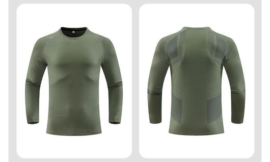 Camiseta Deportiva de Compresión Manga Larga Transpirable - Image 11