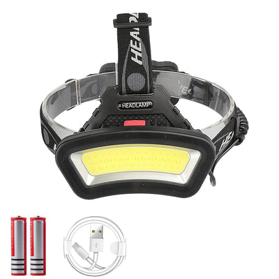 Linterna Frontal LED COB de Largo Alcance con Batería Recargable USB - Image 8