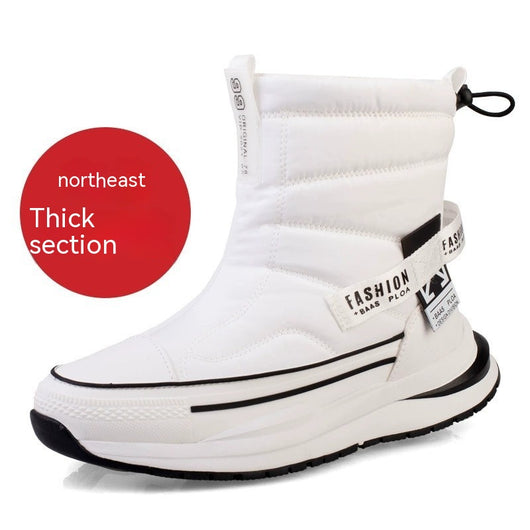 Zapatos Casuales para Hombre de Algodón Impermeables con Forro de Lana Invernal - Image 6