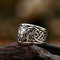 Anillo de Acero Inoxidable con Diseño Retro de Zorro para Hombre