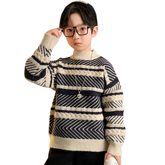 Suéter Occidental Moderno para Niños - Abrigo Invierno Estilo Actual - Image 5