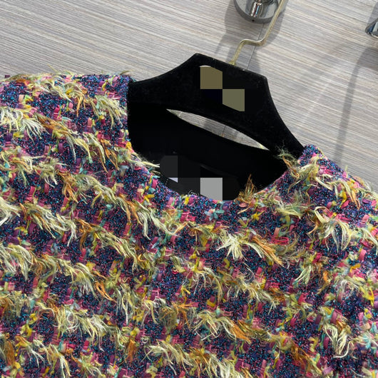Chaqueta Tejida Patchwork con Patrón de Fragancias - Image 17