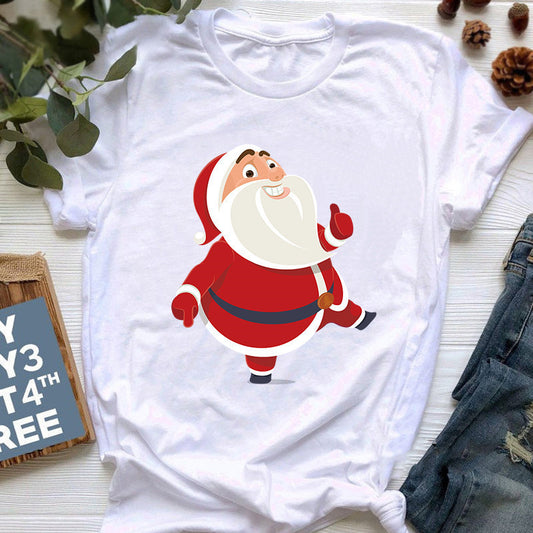 Playera Navideña con Estampado de Reno para Mujer - Image 2
