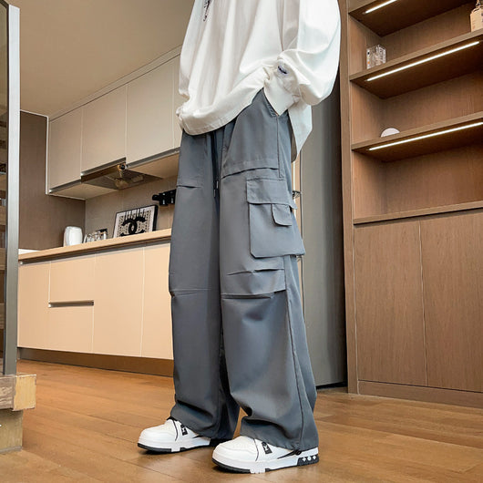 Pantalones Rectos Holgados Estilo Hong Kong - Casual e Informal - Image 9