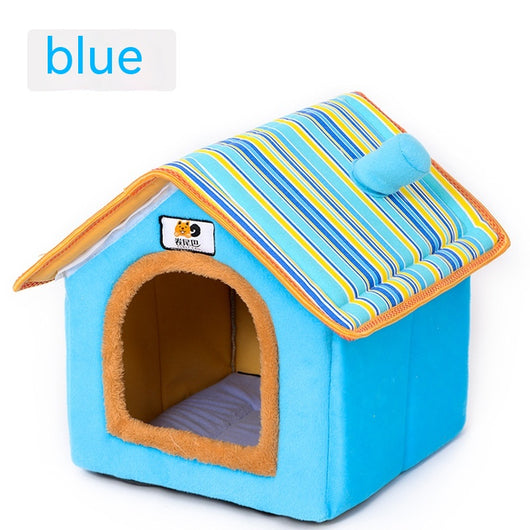 Cama Térmica para Mascotas con Casa Chimenea - Diseño Removible y Lavable - Image 6