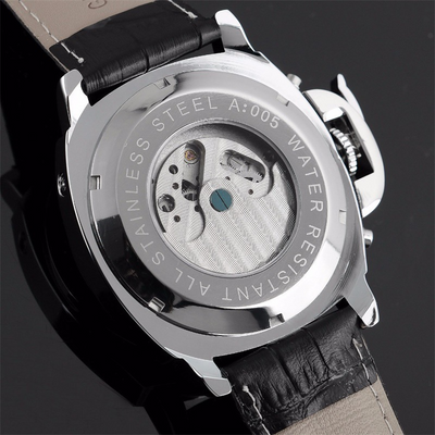 Reloj Automático Esqueleto Luminoso Doble Cara para Hombre - Image 5