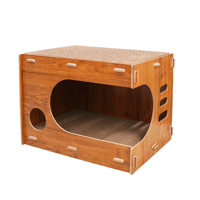 Casa Gato Doble Capa Resistente a Arañazos - Espaciosa y Duradera - Image 5