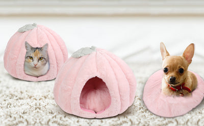 Casa Cueva para Gatos Rosa con Cojín Removible - Cama Refugio Suave - Image 8