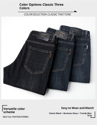 Jeans Slim Fit Premium para Hombre - Corte Recto y Tela Gruesa - Image 18