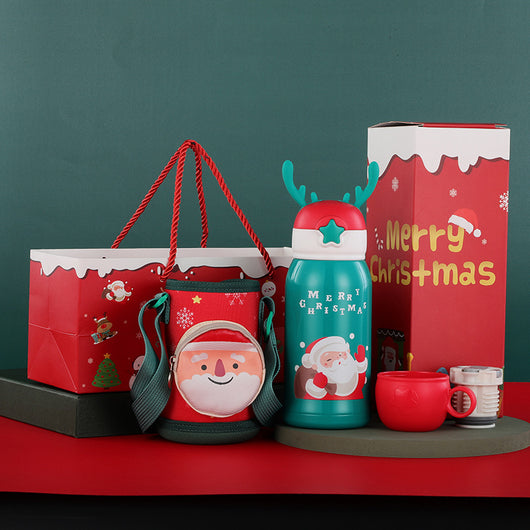 Termo Infantil Reno Navideño con Manga Protectora - Acero Inoxidable Doble Pared - Image 10
