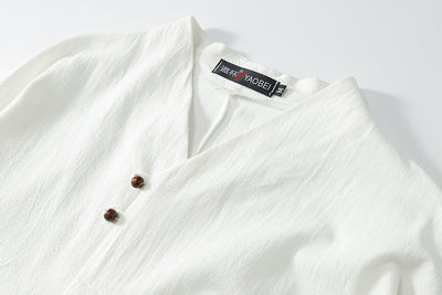 Pantalón Slim Coreano Hombre - Conjunto de 2 Piezas Algodón y Lino - Image 15