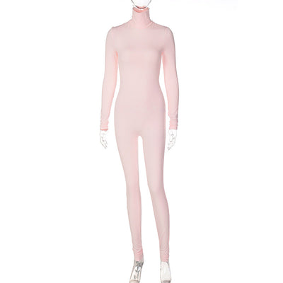 Enterizo Deportivo Ajustado de Color Liso para Fitness - Image 6