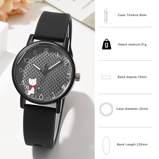Reloj de Cuarzo con Correa de Silicona para Estudiantes - Image 4