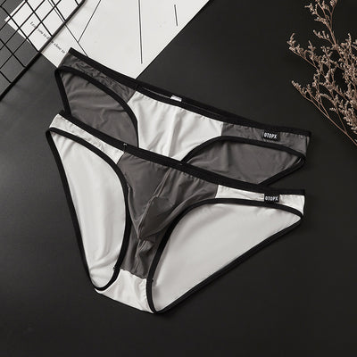Bóxer Hombre Tela Ice Silk Cintura Baja Bolsa U Reforzada - Image 2