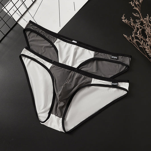 Bóxer Hombre Tela Ice Silk Cintura Baja Bolsa U Reforzada - Image 2