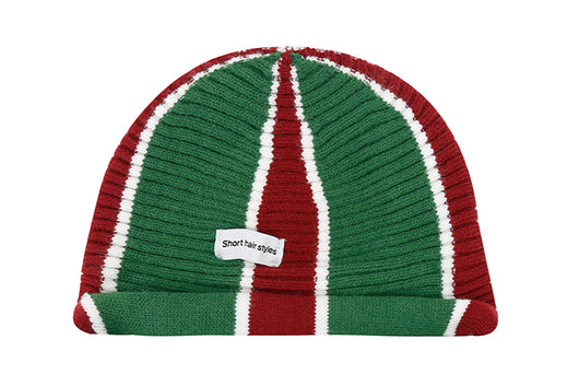 Gorro Tejido Rayado Colorblock Estilo Occidental - Image 13