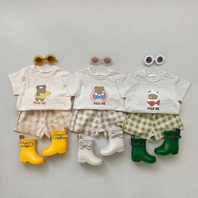 Shorts de Algodón a Cuadros para Niño - Verano Fresco y Cómodo - Image 4