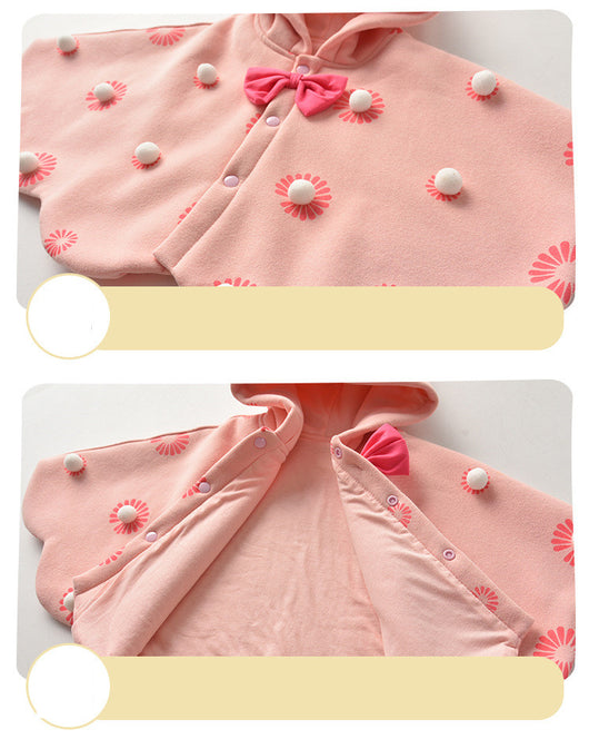 Manta Infantil Princesa con Capucha - Quilt Acogedor para Bebés - Image 13