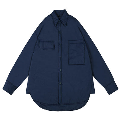 Chaqueta Acolchada Casual Estilo Camisero de Algodón Japonés - Image 16