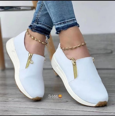 Zapatillas Deportivas para Mujer con Cierre de Cremallera y Punta Fina - Image 6