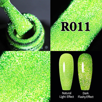 Esmalte de Uñas Gel Rojo Navideño con Brillo Reflectante UV - Image 4