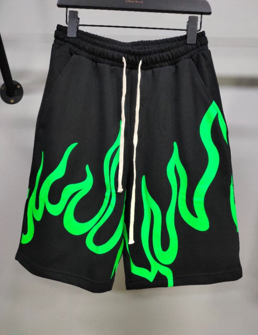 Shorts Deportivos Verde Neón para Exteriores - Image 7