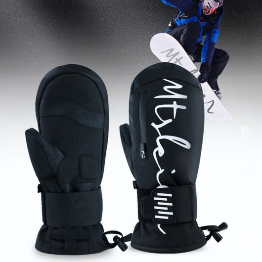 Guantes de Esquí con Banda Muñeca, Absorción de Impactos y Aislamiento Térmico Impermeable