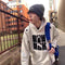 Sudadera Gris Jaspeado con Bordado para Hombre Otoño Invierno