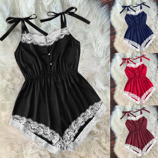 Camisón de Dormir con Botones de Perla - Ropa de Casa Cómoda