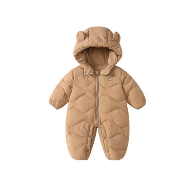 Mameluco Acolchado con Capucha y Estampado Infantil - Image 5