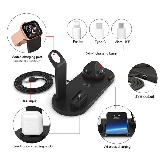 Estación de Carga 4 en 1 para iPhone, Apple Watch, AirPods y más - Image 11