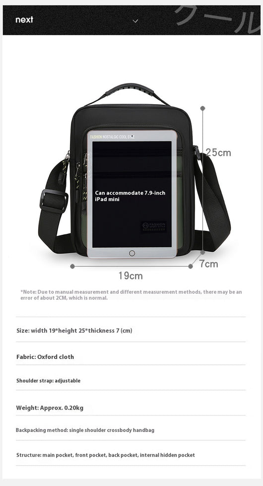 Bolsa Cruzada Multifuncional para Hombre - Ideal para Viajes y Uso Diario - Image 10