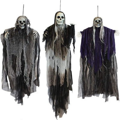 Juego de 3 Fantasmas Colgantes para Decoración de Halloween - Image 2