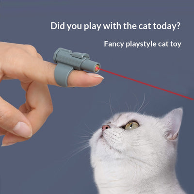 Juguete Interactivo Láser para Gatos con Varilla Anular