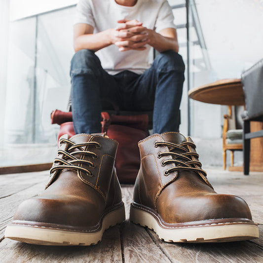 Botas de Trabajo Retro Desert de Caña Media para Hombre