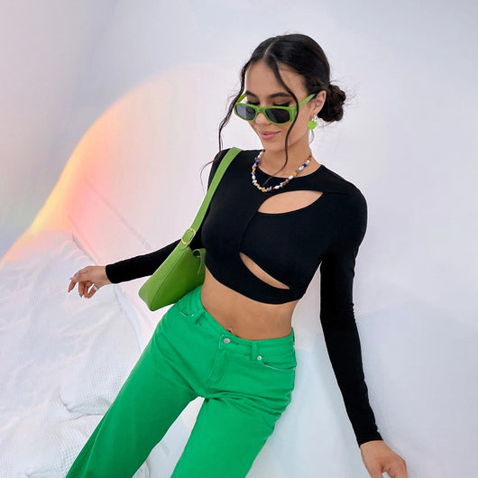 Blusa Elegante de Manga Larga con Detalles Calados - Image 8