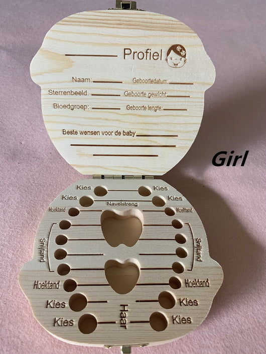 Caja de Madera Organizadora de Dientes para Bebés y Niños - Image 17