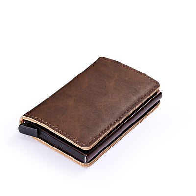 Billetera de Cuero con Protección RFID y Cierre Automático Antirrobo - Image 11