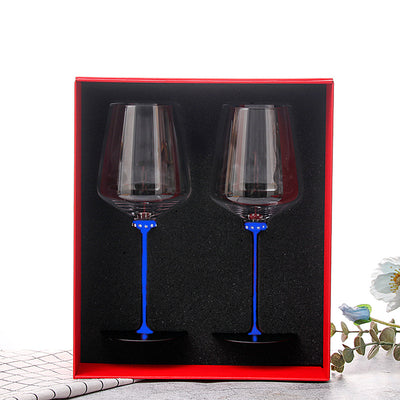 Copa de Vino Cristal Rojo Diseño Artístico Danzante - Image 5