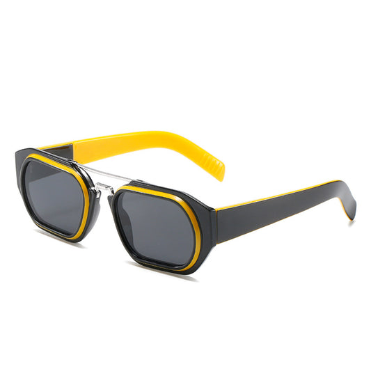 Gafas Cuadradas con Lente Espejada - Estilo Influencers Europeos y Americanos