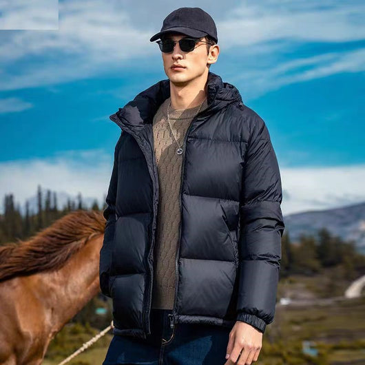Abrigo de Plumón de Pato Blanco Premium para Parejas Invierno - Image 10