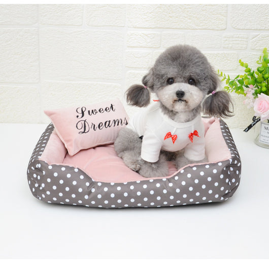 Cama Estampada de Cuatro Estaciones para Perros Pequeños - Image 15