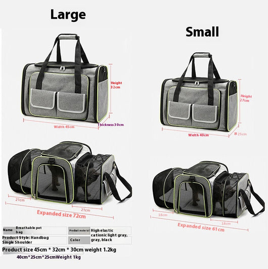 Transportín Felino Extensible Portátil con Ventilación Mejorada - Image 10