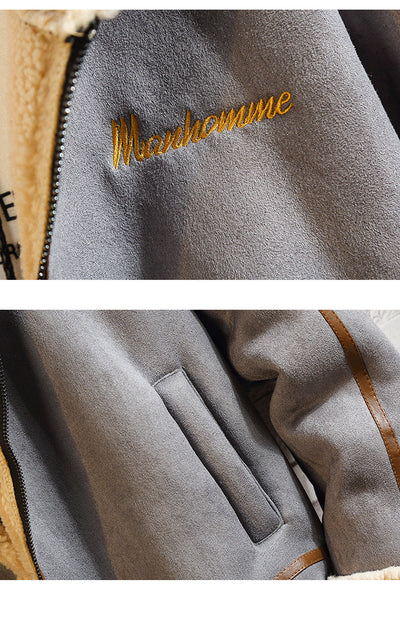Chaqueta Casual de Lana de Cordero y Algodón con Capucha para Hombre - Image 19